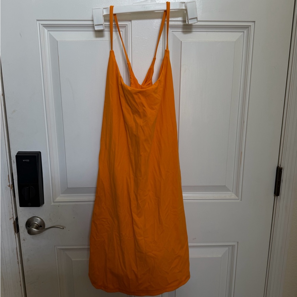 HALARA Orange Slip Dress